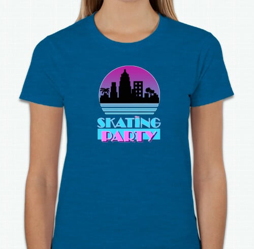 Image of the Skating Party - Sonny T-Shirt (small logo) (ladies)
