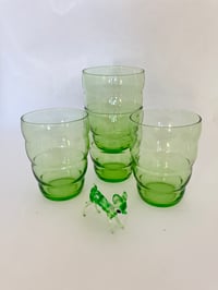 Green IKEA Skoja Beehive Glasses