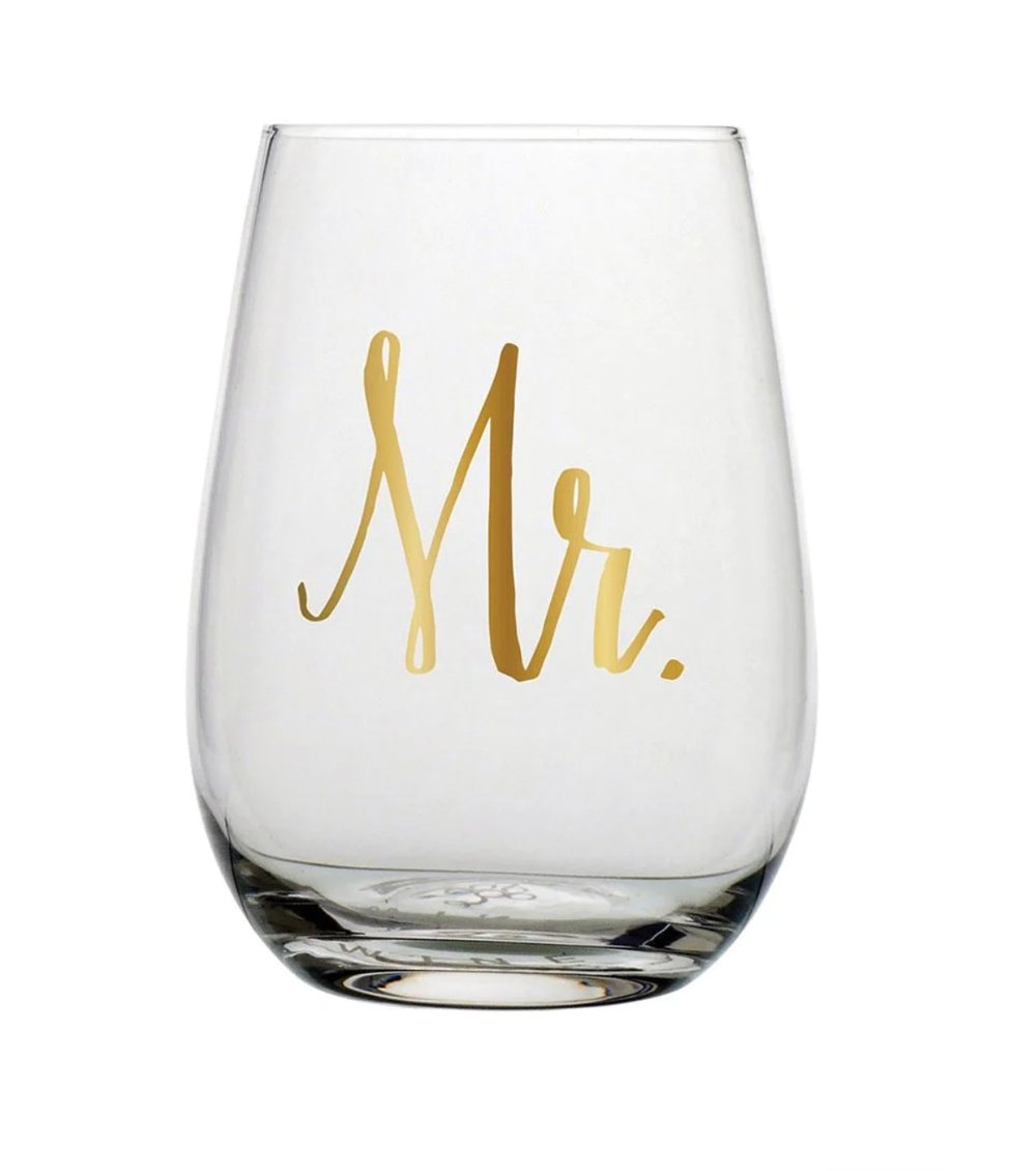 Image of 16oz stemless wine glass-can be personalized 
