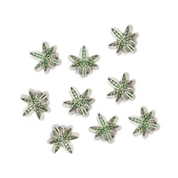 Green Weed Leaf Nail Charm (2pcs)