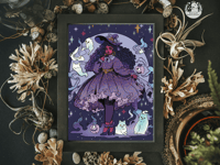 Purple Ghost Witch 