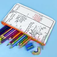Image 1 of The Hobbit Map, Desolation of Smaug, Lord of the Rings Book Page Pencil Case
