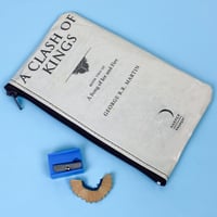 Image 1 of A Clash of Kings, Game of Thrones Book Page Pencil Case (small)