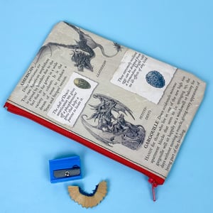 Image of Dragonology: Bringing Up Baby Dragons, Book Page Pencil Case