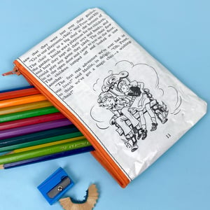 Image of Adventure of the Wishing Chair, Enid Blyton Book Page Pencil Case