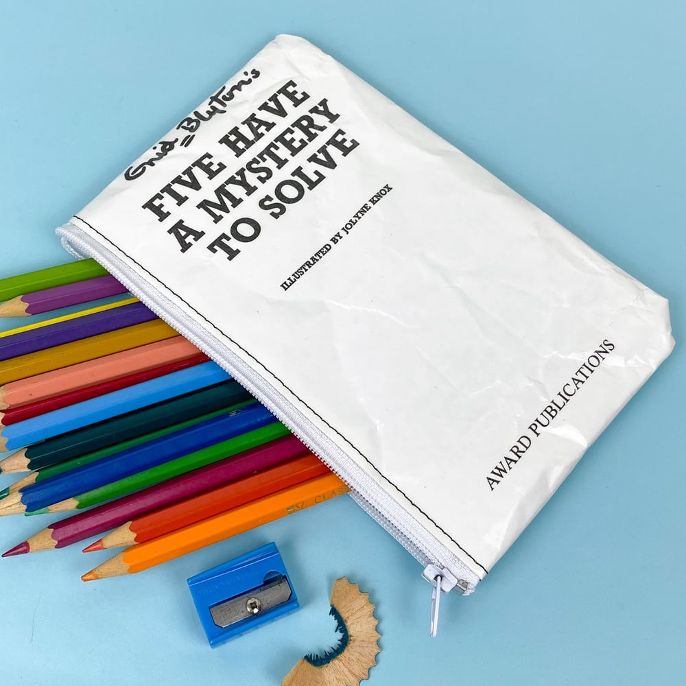 Image of The Famous Five, Enid Blyton Book Page Pencil Case