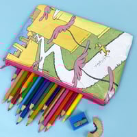 Image 1 of Oh the Places You’ll Go, Dr Seuss Book Page Pencil Case