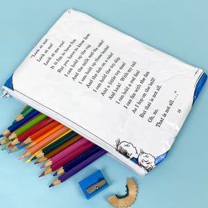 Image of Cat in the Hat, Dr Seuss Book Page Pencil Case 