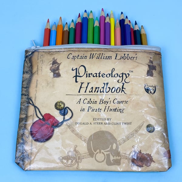 Image of Pirateology Handbook, Book Page Pencil Case