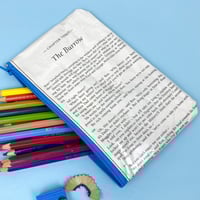 Image 2 of Harry Potter and The Chamber of Secrets Book Page Pencil Case blue