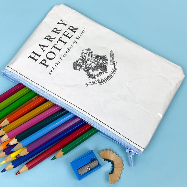 Image of Chamber of Secrets Book Page Pencil case, Harry Potter