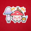 Mushroom Trio Stickers