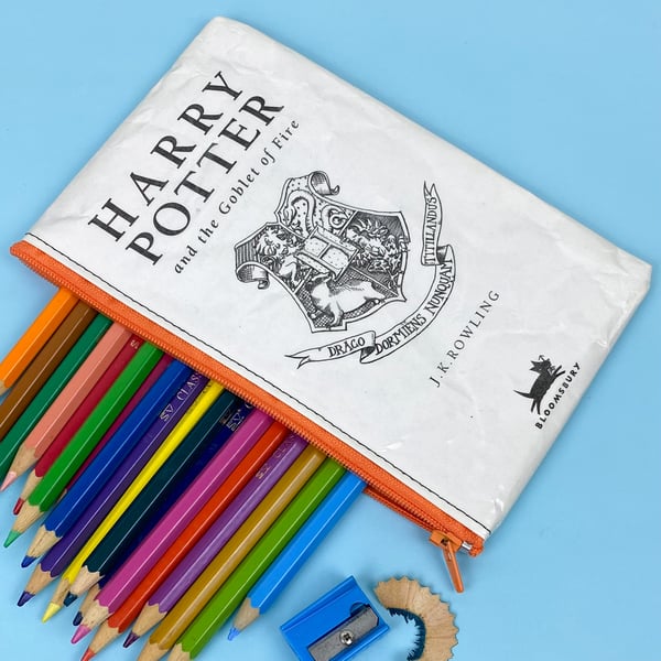 Image of Harry Potter and the Goblet of Fire Book Page Pencil Case, Weasleys Wizard Wheezes