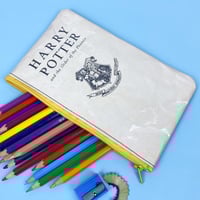 Image 1 of Harry Potter and the Order of the Phoenix Book Page Pencil Case Yellow