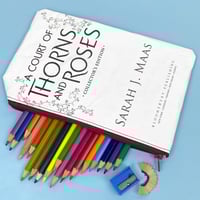 Image 1 of A Court of Thorns and Roses, Book Page Pencil Case, Sarah J. Maas