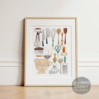 Image 1 of Kitchen Tools Print
