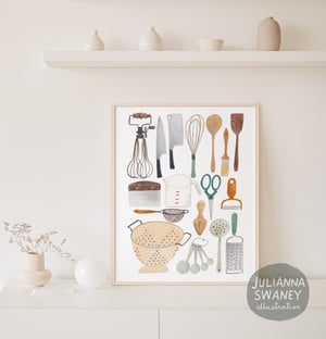 Image of Kitchen Tools Print