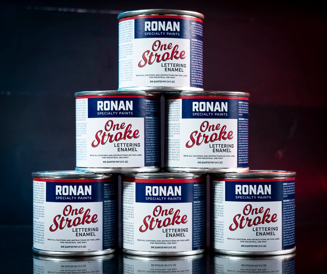 RONAN LETTERING ENAMEL - 4 OZ | PAINTHUFFER METALFLAKE