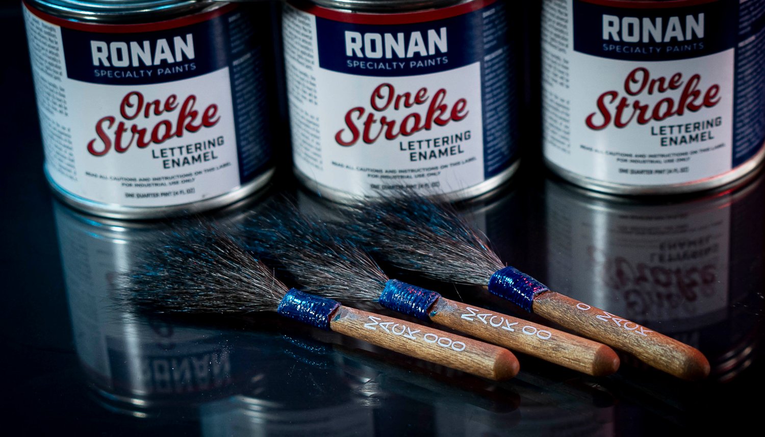 RONAN LETTERING ENAMEL - 4 OZ | PAINTHUFFER METALFLAKE