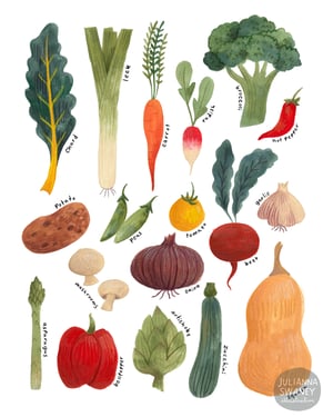 Image of Vegetables Print