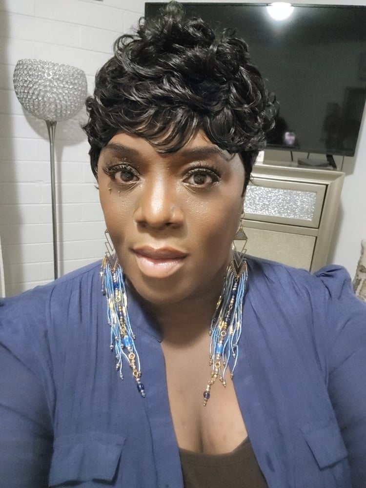 Image of Denim Goddess Fringe Earrings 