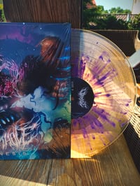 Image 2 of WORMHOLE - Genesis - transparent clear + purple splatter LP