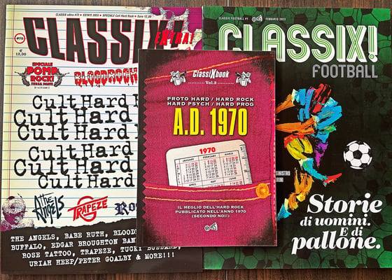 Image of CLASSIX  eXtra!- SPECIALE CULT HARD ROCK  + ClassiXbook 'A.D. 1970' + CLASSIX FOOTBALL