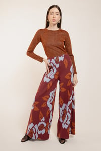 Image 1 of PANTALONE PALOMA MAXI ROSA VINO €159 - 50%