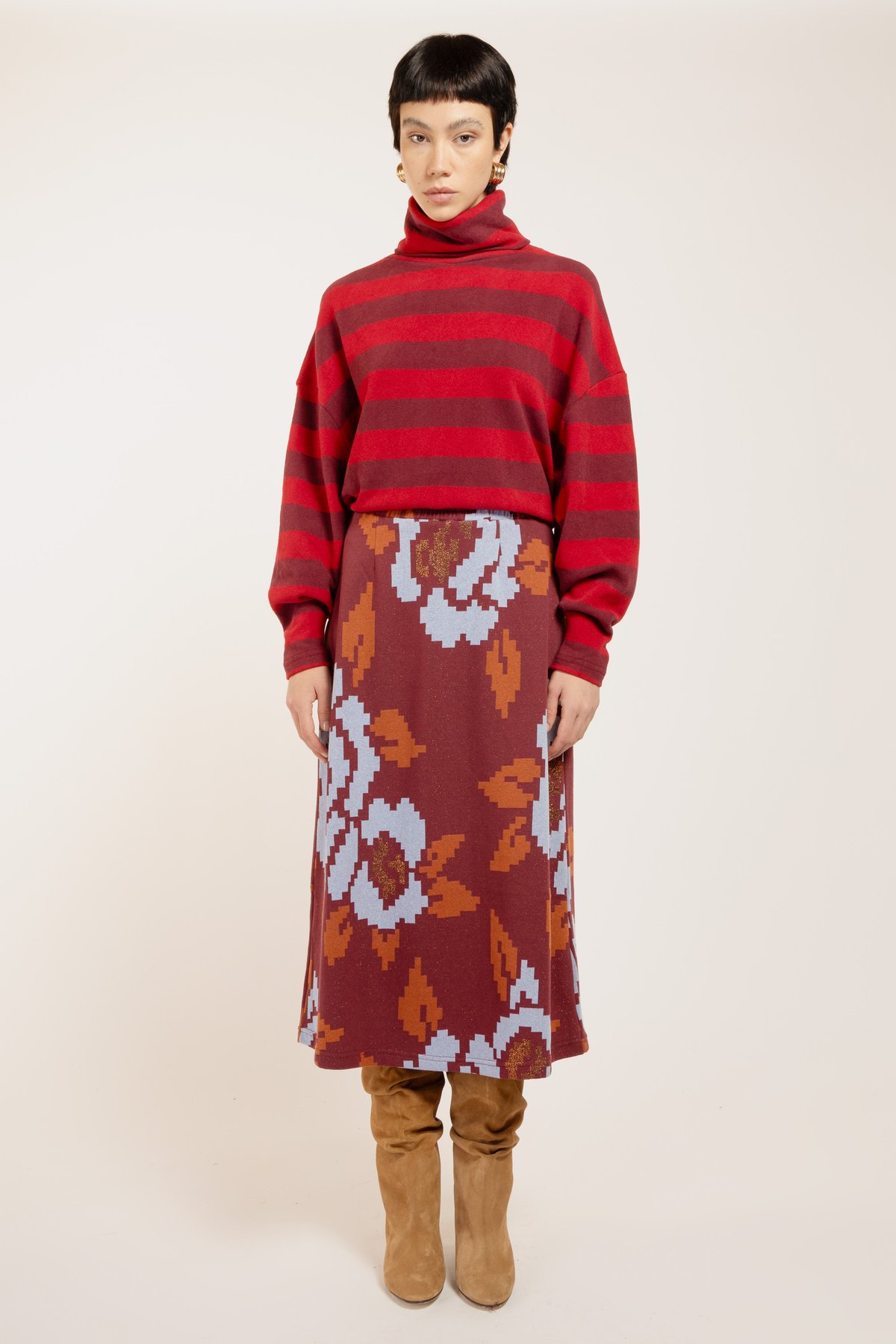 Image of GONNA GUIA MAXI ROSA VINO
