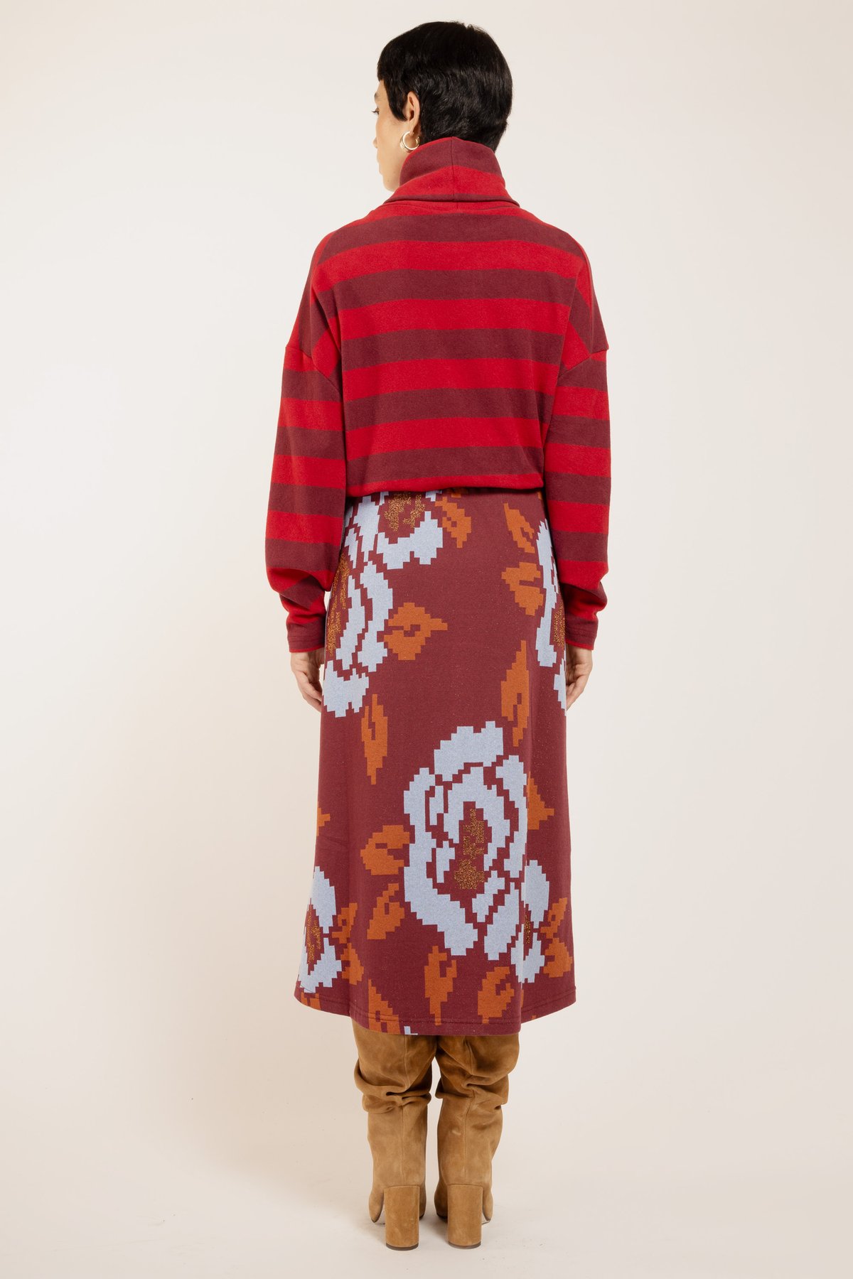 Image of GONNA GUIA MAXI ROSA VINO