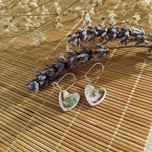 Image of Lavender Fields Earrings (Hearts)