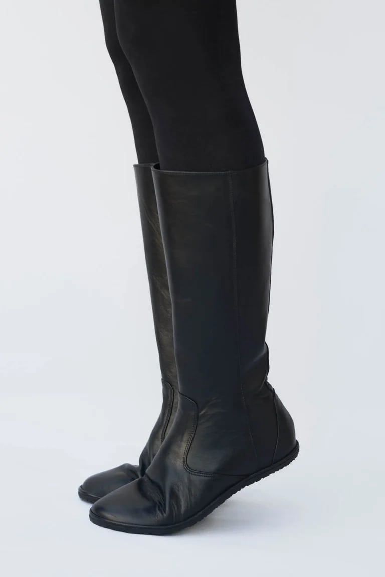 Image of Riding style boots - Vera in Matte Black - Ready to Ship