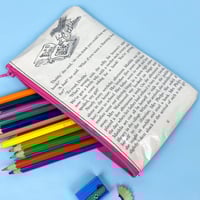 Image 2 of Matilda, The Reader of Books, Roald Dahl Book Page Pencil Case