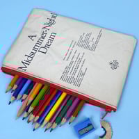 Image 1 of A Midsummer Nights Dream, Shakespeare Book Page Pencil Case