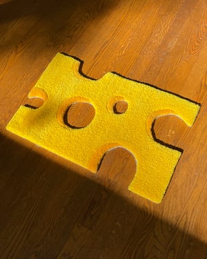 Holey Cheese! Rug