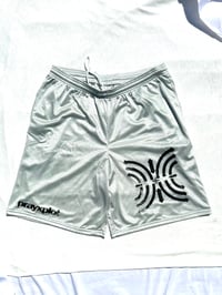 Image of silver surfer gym shorts 