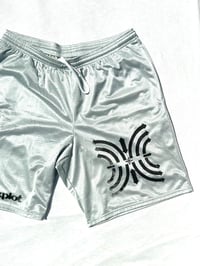 Image of silver surfer gym shorts 