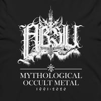 Image 2 of ABSU - MYTHOLOGICAL OCCULT METAL 1991-2020 - HOODED LONG SLEEVE T-SHIRT - BLACK