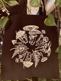 Image 3 of Black Fairy Ring Tote