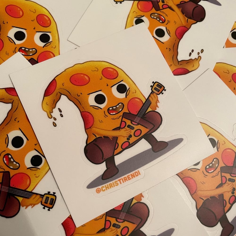 Pizza Dude Sticker