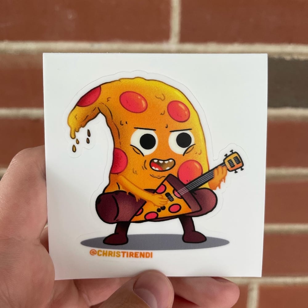 Pizza Dude Sticker