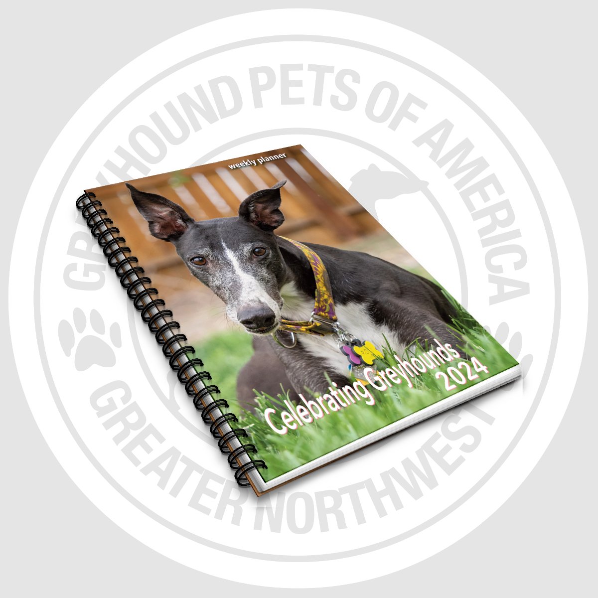 Celebrating Greyhounds 2024 Desk Calendar GPAGNW store