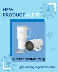 Image 2 of Winter travel mug with handle