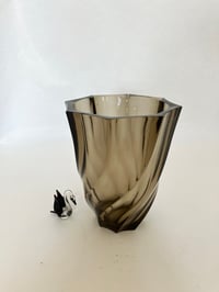 Luminarc 1970s Smoke Twisted Vase