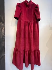 Image 2 of Ella kjole i bordeaux fløjl (xs-xxl)