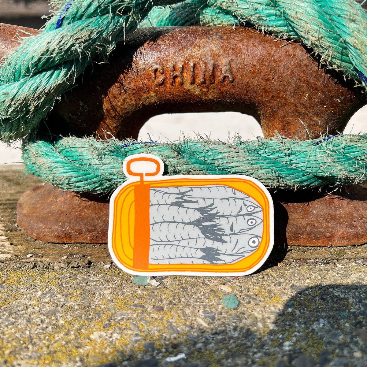 Sticker Les sardines en conserve. 