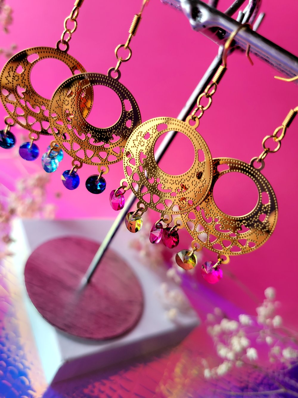 Image of "Celeste" Chandelier Earrings