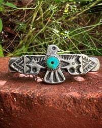 Image 1 of WL&A Handmade Heavy Sterling Silver Royston Thunderbird Knuckle Duster - Size 11