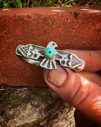 Image 3 of WL&A Handmade Heavy Sterling Silver Royston Thunderbird Knuckle Duster - Size 11