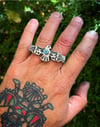 WL&A Handmade Heavy Sterling Silver Royston Thunderbird Knuckle Duster - Size 10